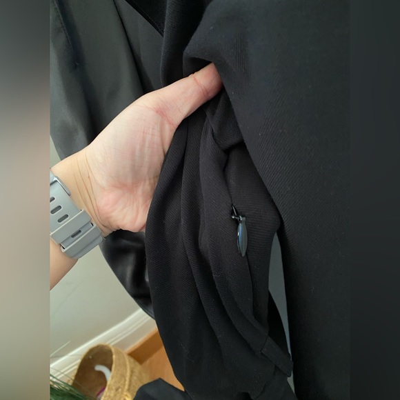 Luxurious Satin Collar Midi Tuxedo Dress Size 12 - Picture 7 of 11